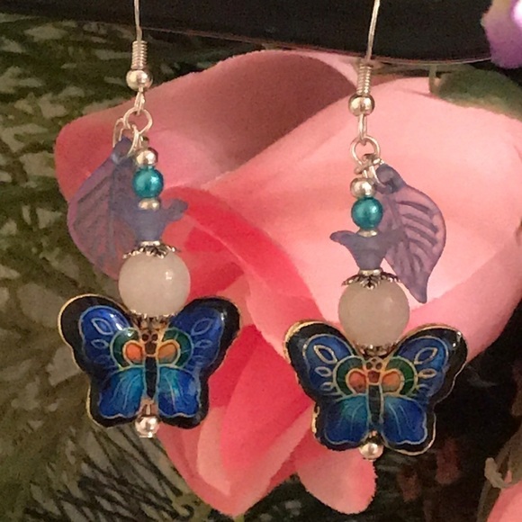 🔥ON SALE🔥3/$30🔥 💖 LA Design💖Cloisonné Earring - Picture 1 of 7
